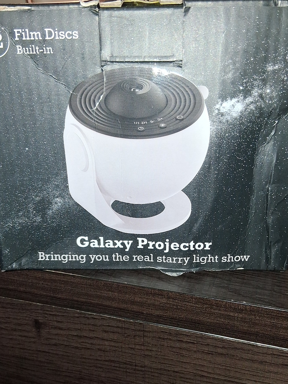 Amazon Galaxy Projector - White and Black Starry Light Projector